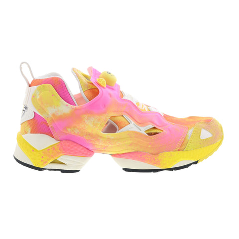 Reebok Instapump Fury 50TH Smiley Mens Yellow Lifestyle Sneakers Shoes