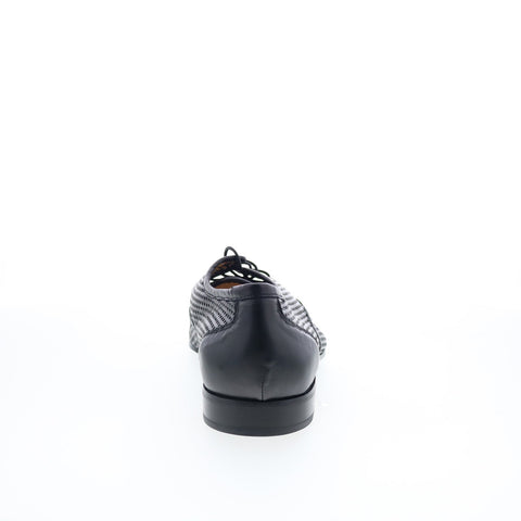 Giano BiBox G141 Mens Black Leather Lace Up Oxfords & Lace Ups Casual Shoes