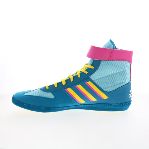 Adidas Combat Speed 5 G25907 Mens Blue Synthetic Athletic Wrestling Shoes