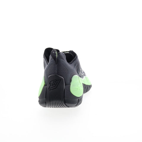 Reebok Zig Kinetica II Mens Black Canvas Athletic Running Shoes