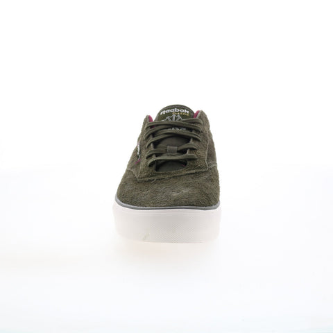 Reebok Club C Coast Mens Green Suede Lifestyle Sneakers Shoes