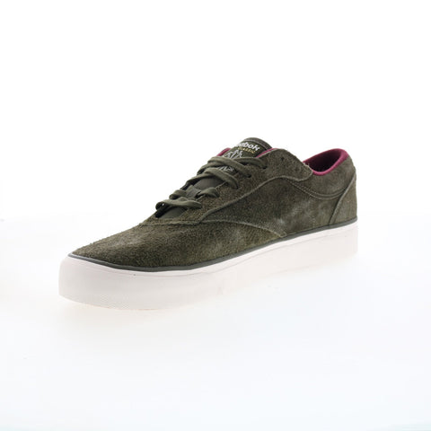 Reebok Club C Coast Mens Green Suede Lifestyle Sneakers Shoes