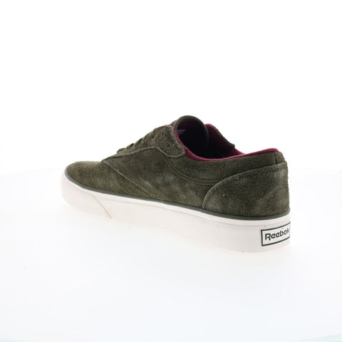 Reebok Club C Coast Mens Green Suede Lifestyle Sneakers Shoes