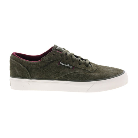 Reebok Club C Coast Mens Green Suede Lifestyle Sneakers Shoes