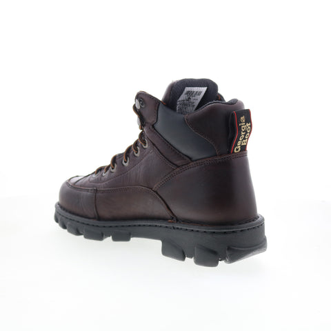 Georgia Boot Eagle Light Wide Load Steel Toe Mens Brown Wide Work Boots
