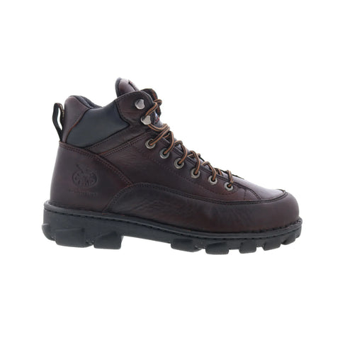 Georgia Boot Eagle Light Wide Load Steel Toe Mens Brown Wide Work Boots