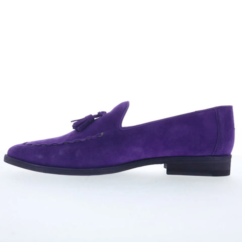 Mezlan Gades Suede 28678 Mens Purple Loafers & Slip Ons Casual Shoes
