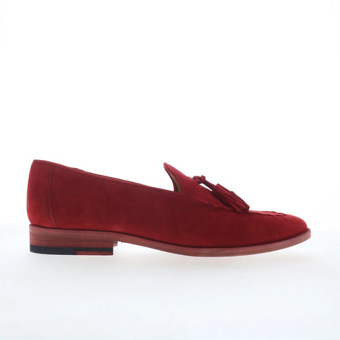 Mezlan Gades Suede Tassel 29014 Mens Red Loafers & Slip Ons Casual Shoes
