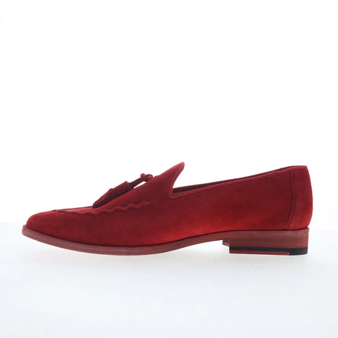 Mezlan Gades Suede Tassel 29014 Mens Red Loafers & Slip Ons Casual Shoes