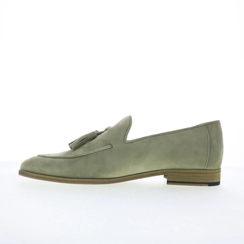 Mezlan Gades Suede Tassel 29846 Mens Green Loafers & Slip Ons Casual Shoes