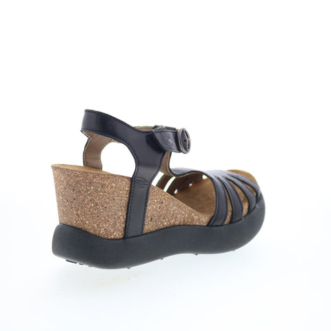 Fly London Gait GAIT959FLY-000 Womens Black Wedges Sandals Shoes