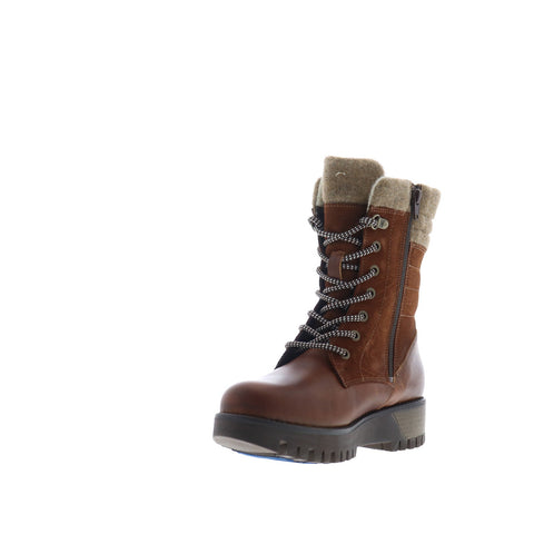 Bos. & Co. Gala Prima Womens Brown Suede Lace Up Casual Dress Boots