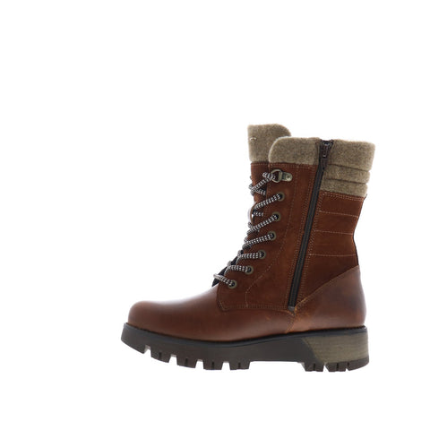 Bos. & Co. Gala Prima Womens Brown Suede Lace Up Casual Dress Boots