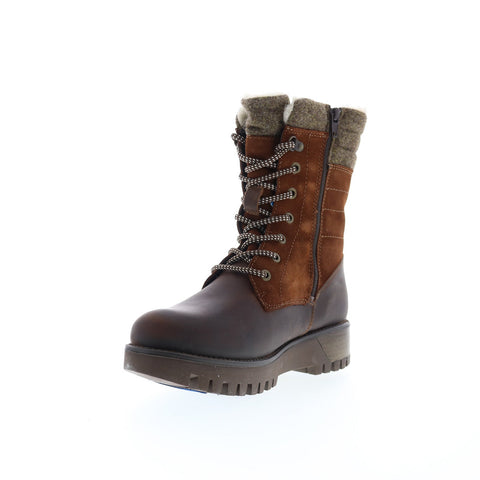 Bos. & Co. Gala Prima Womens Brown Suede Lace Up Casual Dress Boots
