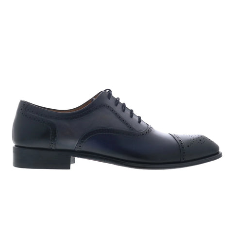 Mezlan Galante 26875 Mens Black Leather Oxfords & Lace Ups Cap Toe Shoes