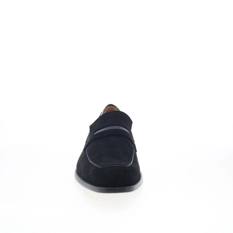 Mezlan Galeno 21247 Mens Black Suede Loafers & Slip Ons Casual Shoes