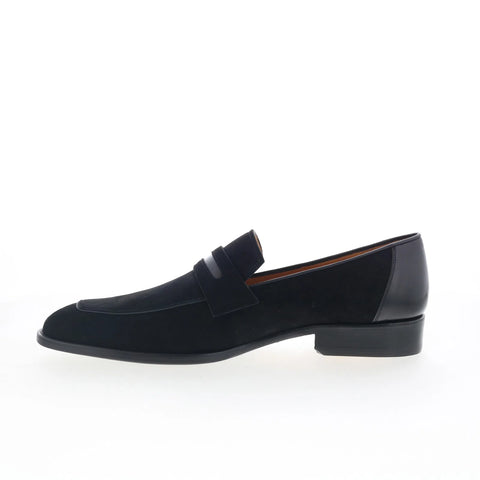 Mezlan Galeno 21247 Mens Black Suede Loafers & Slip Ons Casual Shoes