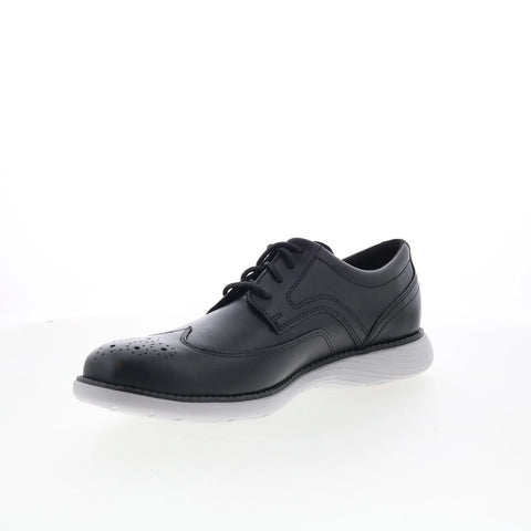 Rockport Garett Wingtip Mens Black Wide Oxfords Wingtip & Brogue Shoes