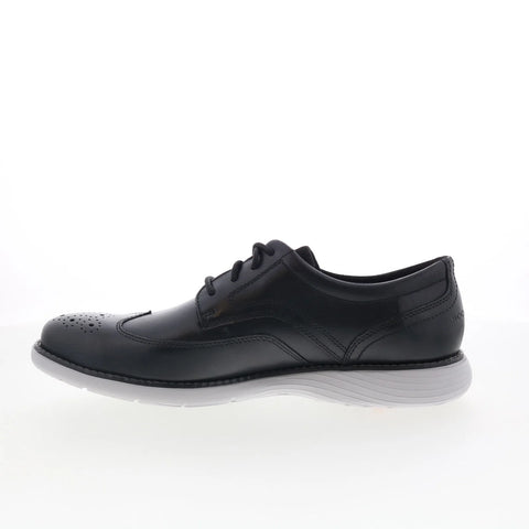 Rockport Garett Wingtip Mens Black Wide Oxfords Wingtip & Brogue Shoes