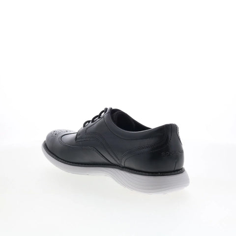 Rockport Garett Wingtip Mens Black Wide Oxfords Wingtip & Brogue Shoes