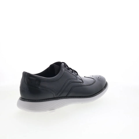 Rockport Garett Wingtip Mens Black Wide Oxfords Wingtip & Brogue Shoes