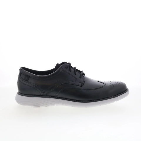 Rockport Garett Wingtip Mens Black Wide Oxfords Wingtip & Brogue Shoes