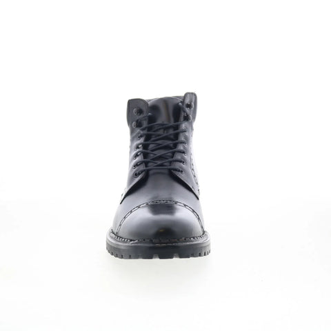 Johnston & Murphy Garrison 59-4057 Mens Black Leather Lace Up Ankle Boots