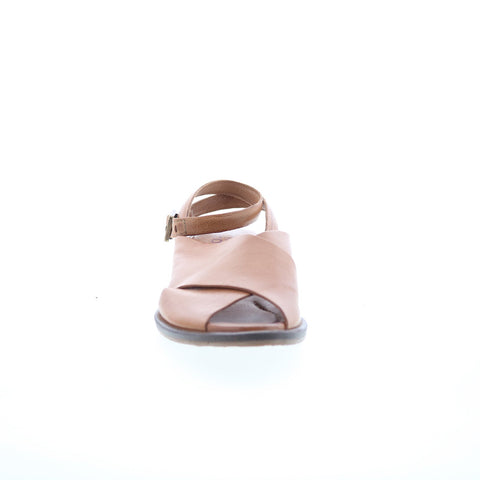 A.S. 98 Garvie Womens Brown Leather Hook & Loop Strap Sandals Shoes