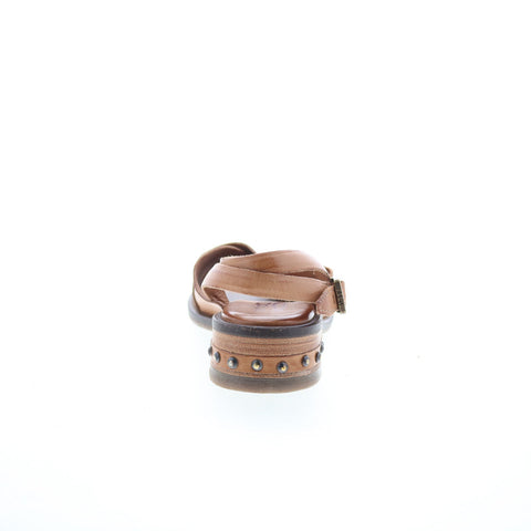 A.S. 98 Garvie Womens Brown Leather Hook & Loop Strap Sandals Shoes