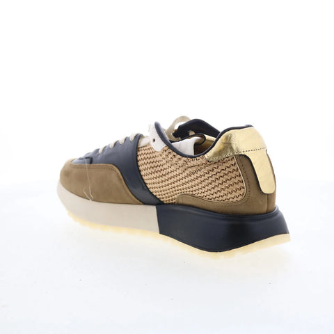 A.S. 98 Gary Womens Brown Leather Lace Up Lifestyle Sneakers Shoes