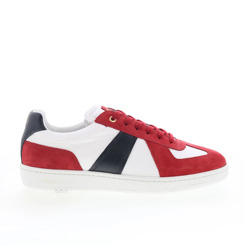 Greats GAT Low GATL01SG-GM5 Mens Red Leather Lifestyle Sneakers Shoes