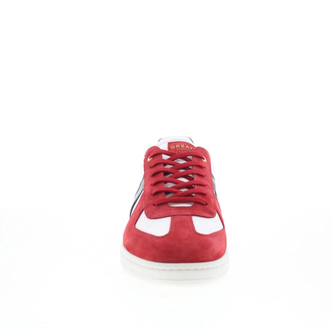 Greats GAT Low GATL01SG-GM5 Mens Red Leather Lifestyle Sneakers Shoes