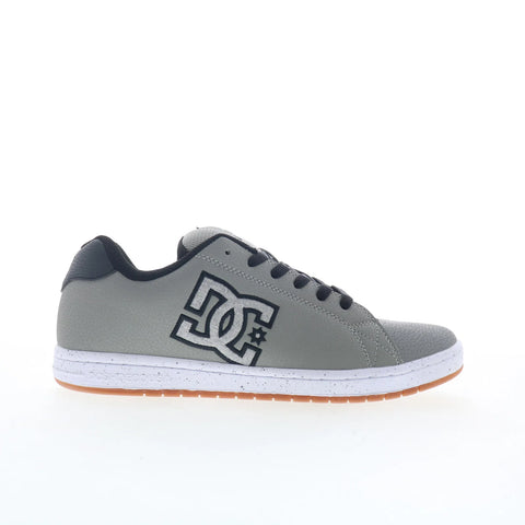 DC Gaveler ADYS100536-XSSW Mens Gray Leather Skate Inspired Sneakers Shoes