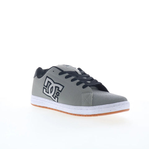 DC Gaveler ADYS100536-XSSW Mens Gray Leather Skate Inspired Sneakers Shoes
