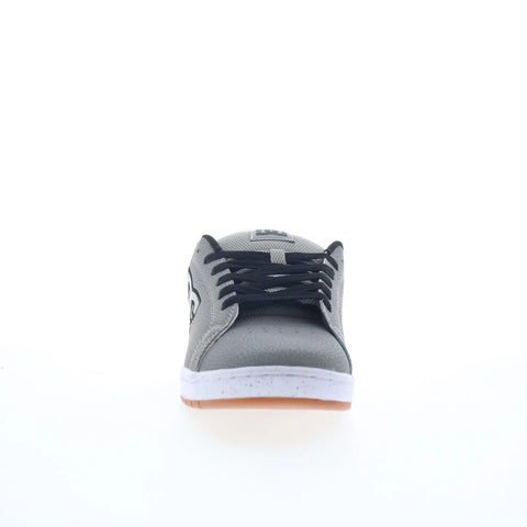 DC Gaveler ADYS100536-XSSW Mens Gray Leather Skate Inspired Sneakers Shoes