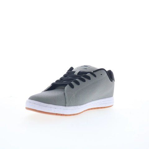DC Gaveler ADYS100536-XSSW Mens Gray Leather Skate Inspired Sneakers Shoes