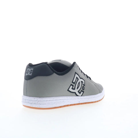 DC Gaveler ADYS100536-XSSW Mens Gray Leather Skate Inspired Sneakers Shoes
