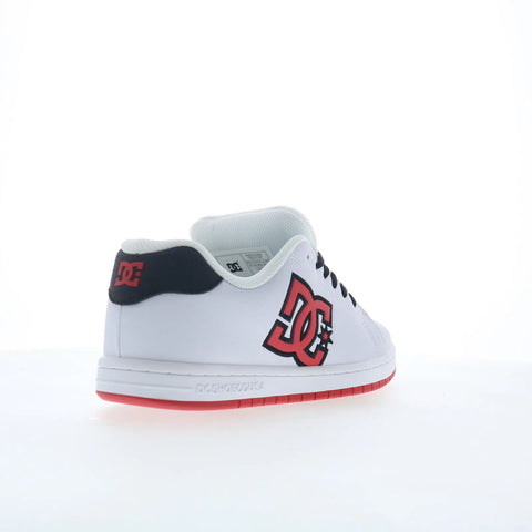DC Gaveler DC01704270-WHTRED Mens White Leather Skate Inspired Sneakers Shoes