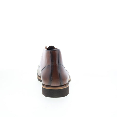 Studio Belvedere Gavin Mens Brown Leather Lace Up Chukkas Boots