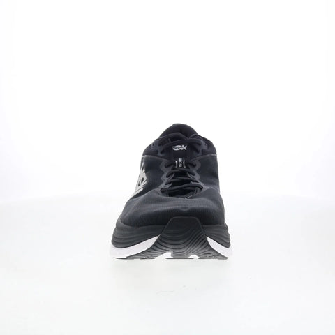 Hoka Gaviota 5 1127929-BWHT Mens Black Canvas Lace Up Athletic Running Shoes
