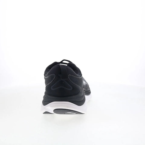 Hoka Gaviota 5 1127929-BWHT Mens Black Canvas Lace Up Athletic Running Shoes