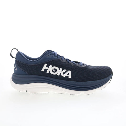 Hoka Gaviota 5 1127929-VYN Mens Blue Mesh Lace Up Athletic Running Shoes