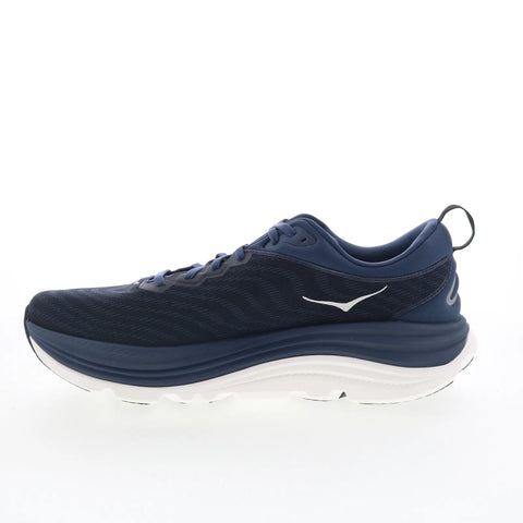 Hoka Gaviota 5 1127929-VYN Mens Blue Mesh Lace Up Athletic Running Shoes