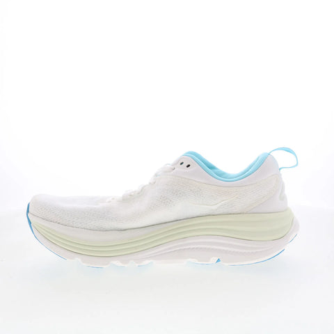 Hoka Gaviota 5 1134235-FTRS Womens White Mesh Lace Up Athletic Running Shoes