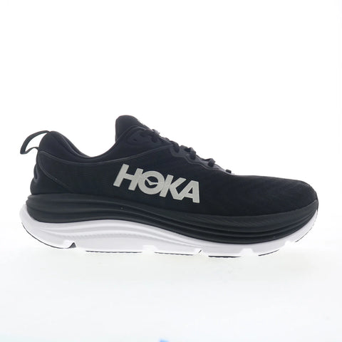 Hoka Gaviota 5 Wide 1134234-BWHT Mens Black Wide Athletic Running Shoes