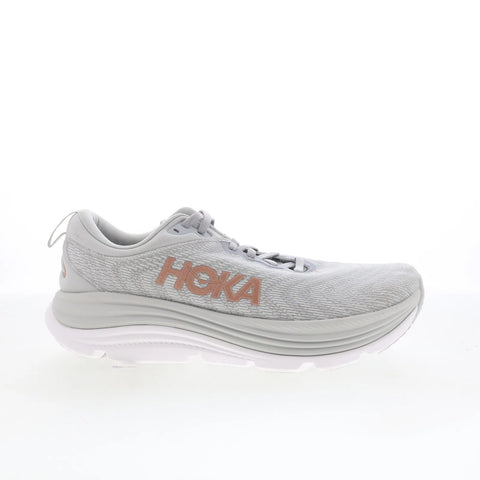 Hoka Gaviota 5 Wide 1134270-HMRG Womens Gray Wide Mesh Athletic Running Shoes