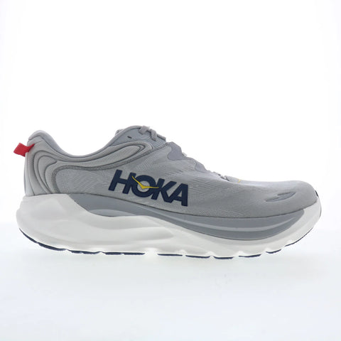 Hoka Gaviota 6 X-Wide Mens Gray Extra Wide Canvas Athletic Running Shoes