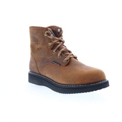 Georgia Boot Waterproof Wedge GB00124 Mens Brown Wide Work & Safety Boots