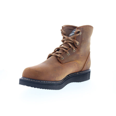 Georgia Boot Waterproof Wedge GB00124 Mens Brown Wide Work & Safety Boots