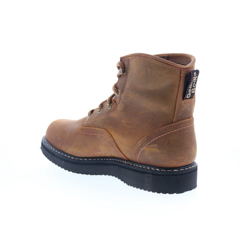 Georgia Boot Waterproof Wedge GB00124 Mens Brown Wide Work & Safety Boots